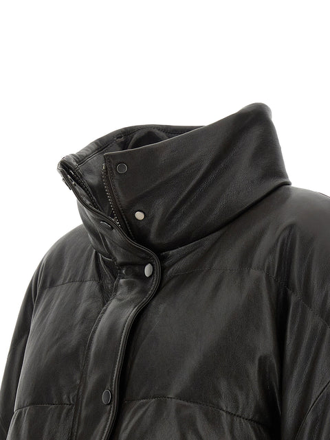 Brunello Cucinelli Padded Leather Jacket