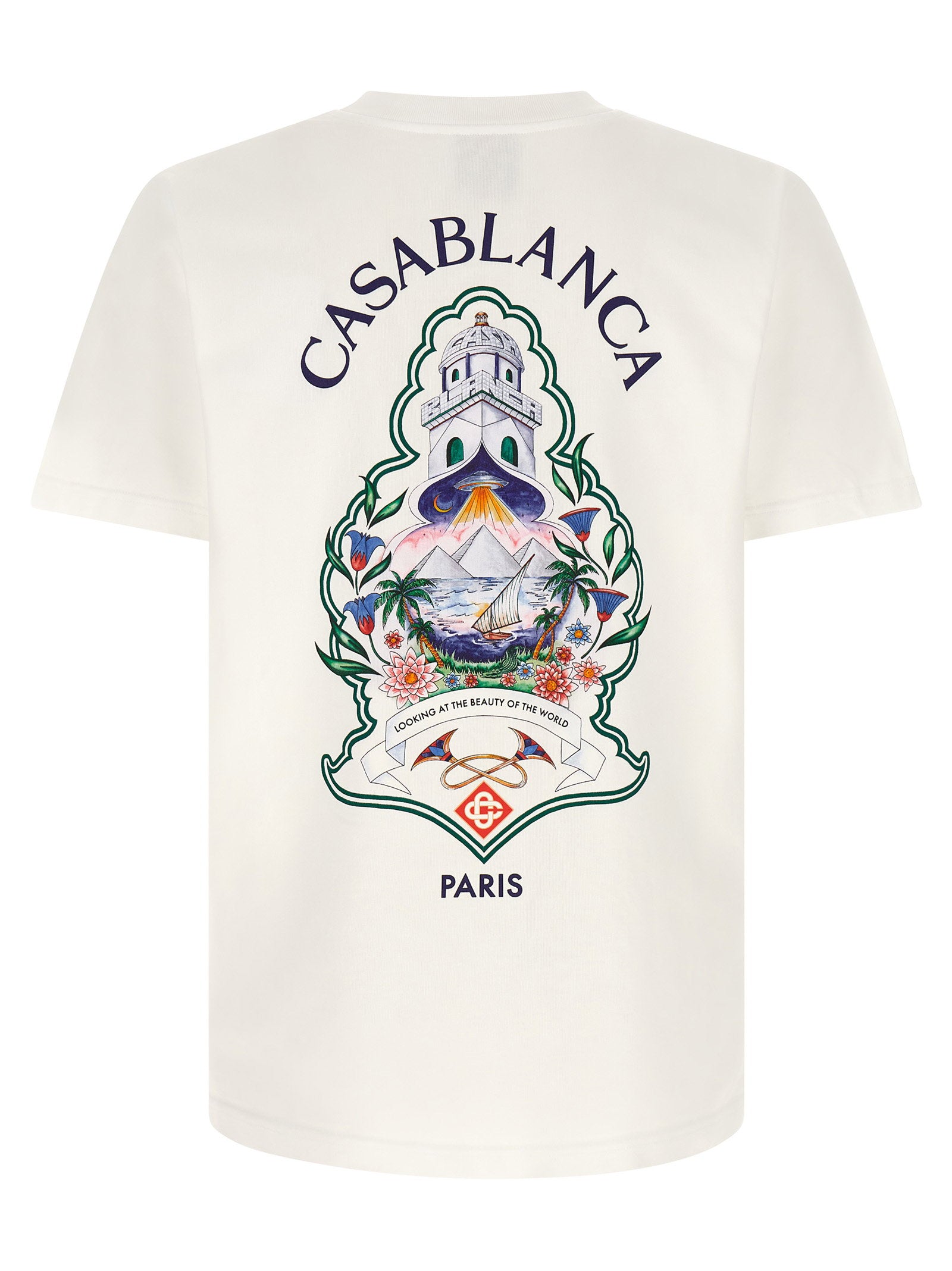 Casablanca Hotel Emblem Print T-shirt