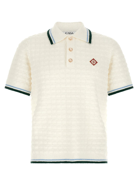 Casablanca Bouclé Polo Shirt