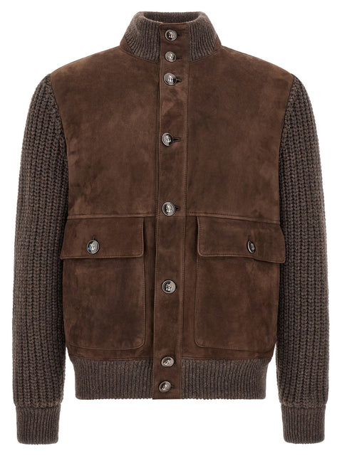 Brunello Cucinelli Suede Insert Jacket