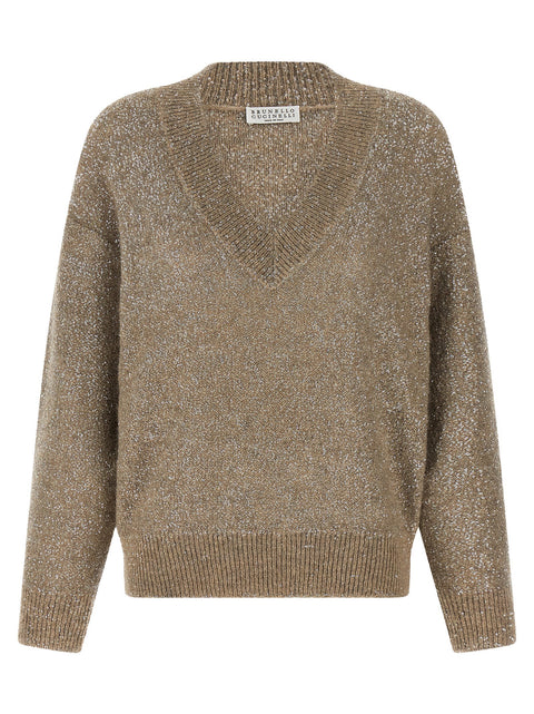 Brunello Cucinelli Dazzling Texture Sweater