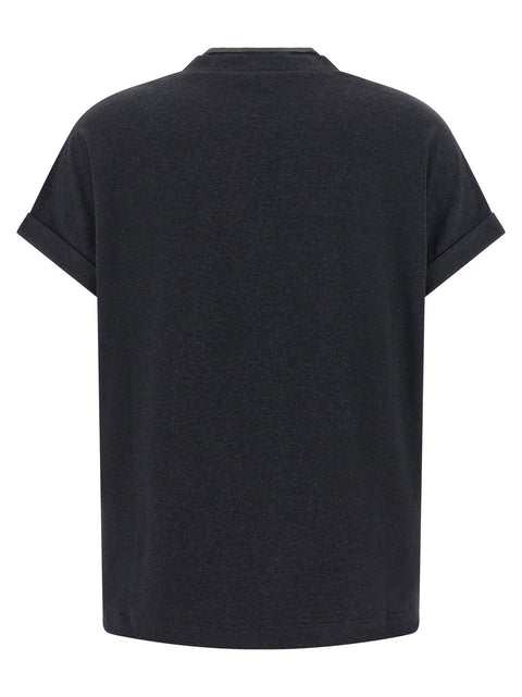 Brunello Cucinelli Shiny Trims T-shirt