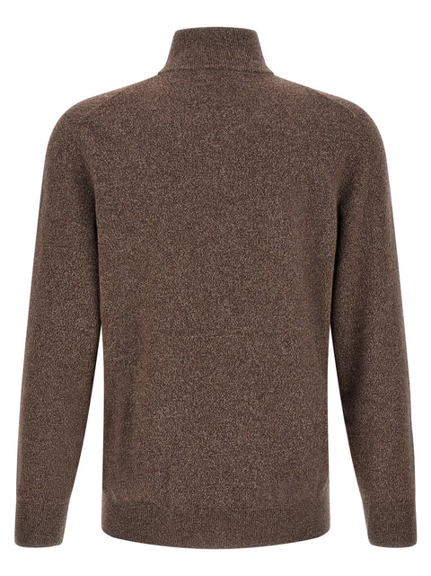 Brunello Cucinelli High Neck Cardigan With Zip