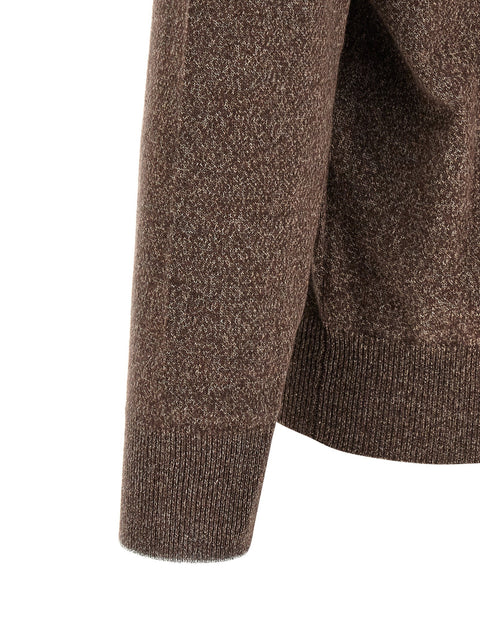 Brunello Cucinelli High Neck Cardigan With Zip