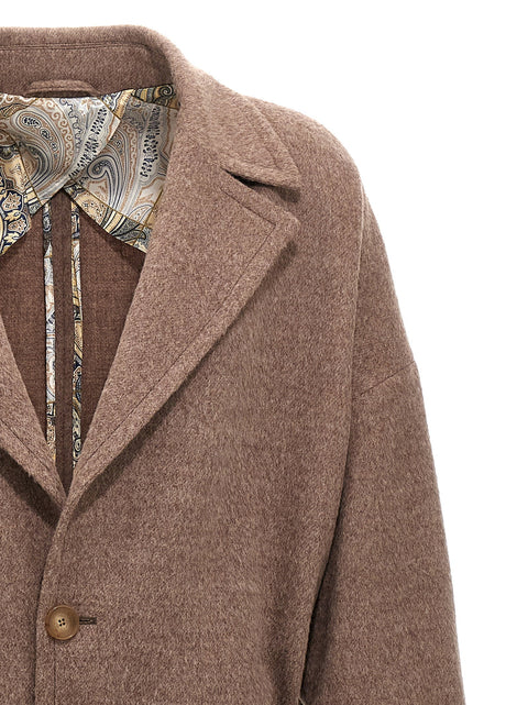Etro Single-breasted Wool Coat