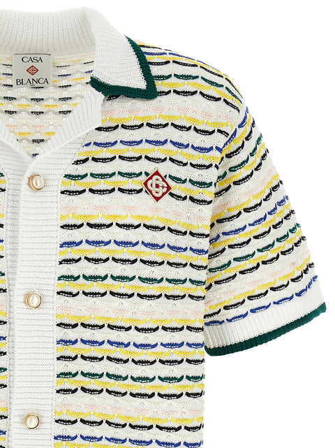 Casablanca Tuck Stitch Short Sleeve Shirt