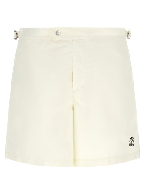 Brunello Cucinelli Logo Embroidery Swimsuit