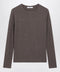 Max Mara Long-Sleeve T-Shirt in Dark Khaki Jersey