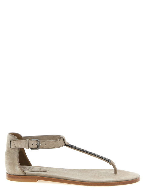 Brunello Cucinelli Precious Strap Sandals