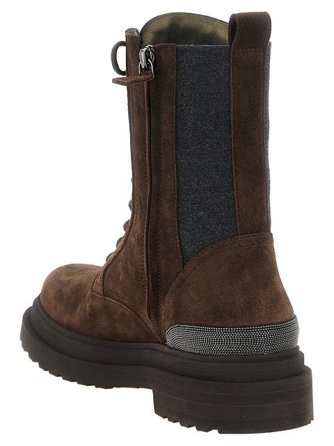 Brunello Cucinelli Precious Detail Ankle Boots
