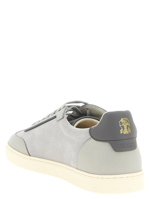 Brunello Cucinelli Leather And Suede Sneakers