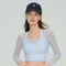 Mabel Sheer Mesh Long Sleeve Layered Crop Top