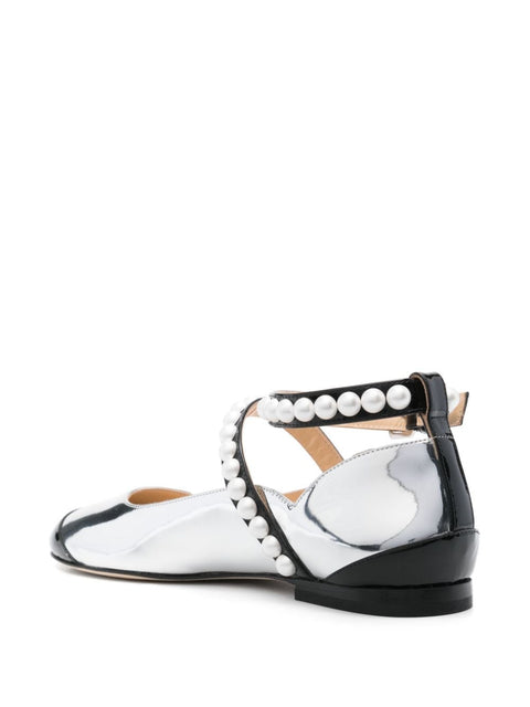 Mach & Mach two-tone ballerina shoes
