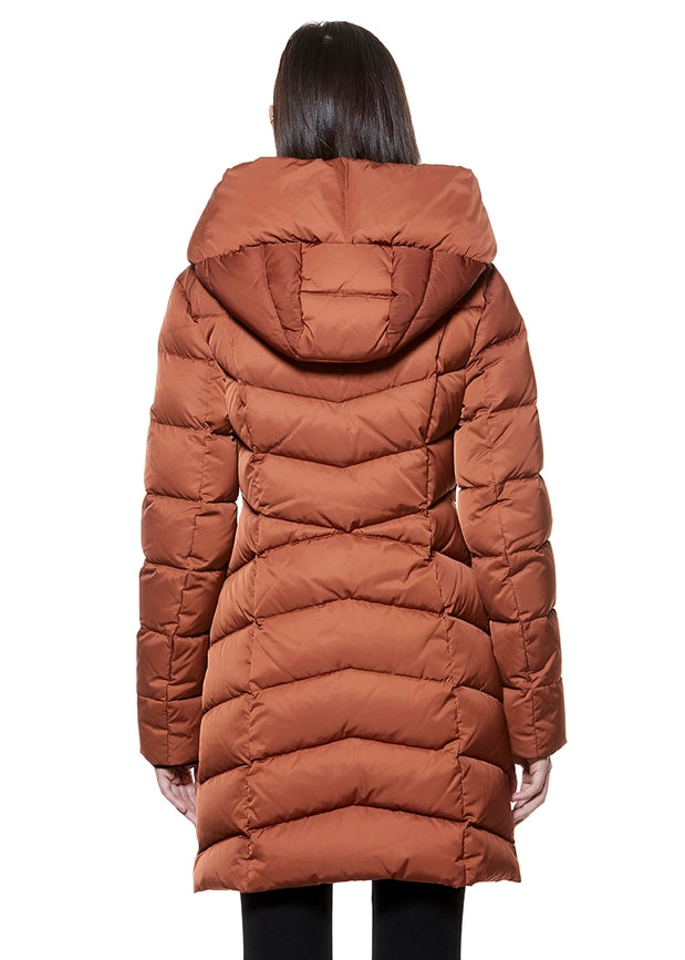 Macha Stylish Puffer Rootbeer-Coat-Ookpik-XS-Urbanheer
