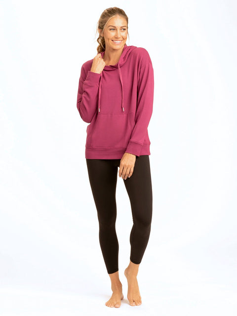 Madge Feather Fleece Pullover Hoodie