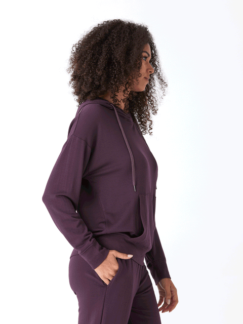 Madge Feather Fleece Pullover Hoodie