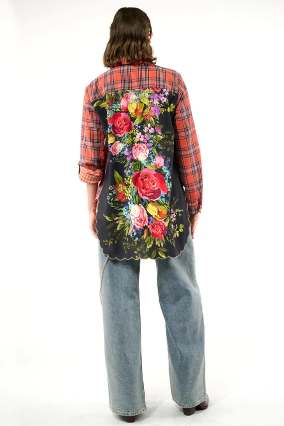 Maggie Shirt-Shirt-Aratta-XS-Orange/Black Combo-Urbanheer