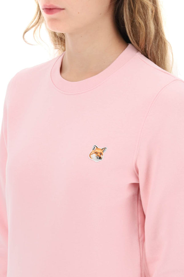 Maison kitsune fox head crew-neck sweatshirt-women > clothing > tops > sweatshirts-Maison Kitsune-Urbanheer