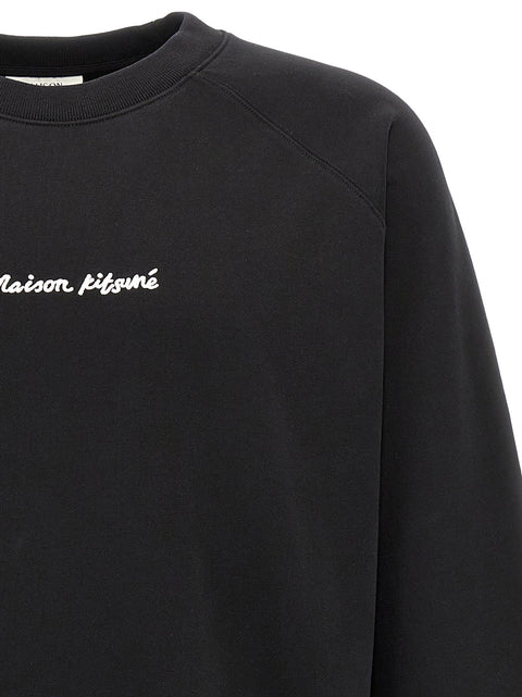 Maison Kitsuné Logo Embroidery Sweatshirt
