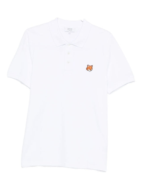 Maison Kitsuné Maison KitsunÃ© Fox Head cotton polo shirt