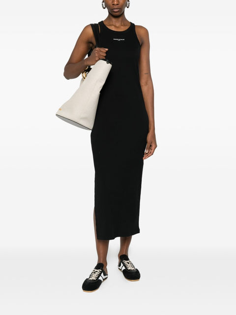 Maison Kitsuné Maison KitsunÃ© Logo ribbed tank dress