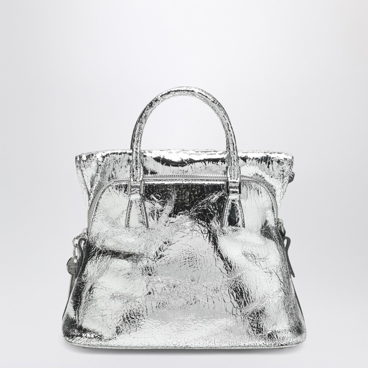 Maison Margiela 5AC classique mini metallic silver bag