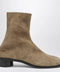 Maison Margiela Beige suede Tabi ankle boots
