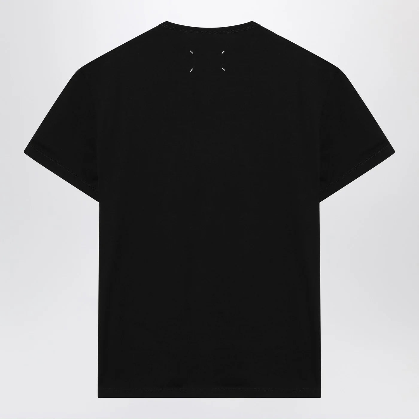 Maison Margiela Black T-shirt with distorted logo