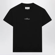Maison Margiela Black T-shirt with distorted logo