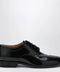 Maison Margiela Black Tabi lace-up shoe in polished calfskin