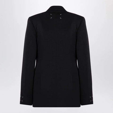 Maison Margiela Black double-breasted jacket in wool