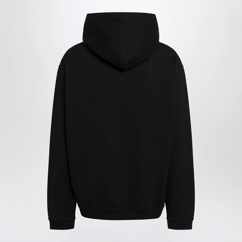 Maison Margiela Black hoodie with reversed logo