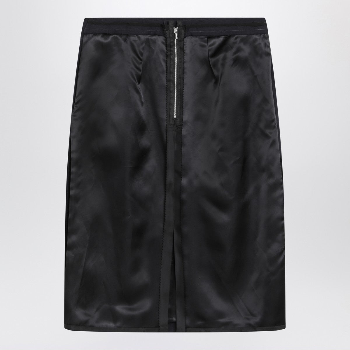 Maison Margiela Blue skirt with satin side panels