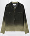 Maison Margiela Gradient check viscose shirt in yellow and black