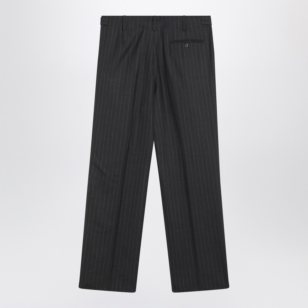 Maison Margiela Grey pinstripe wool trousers