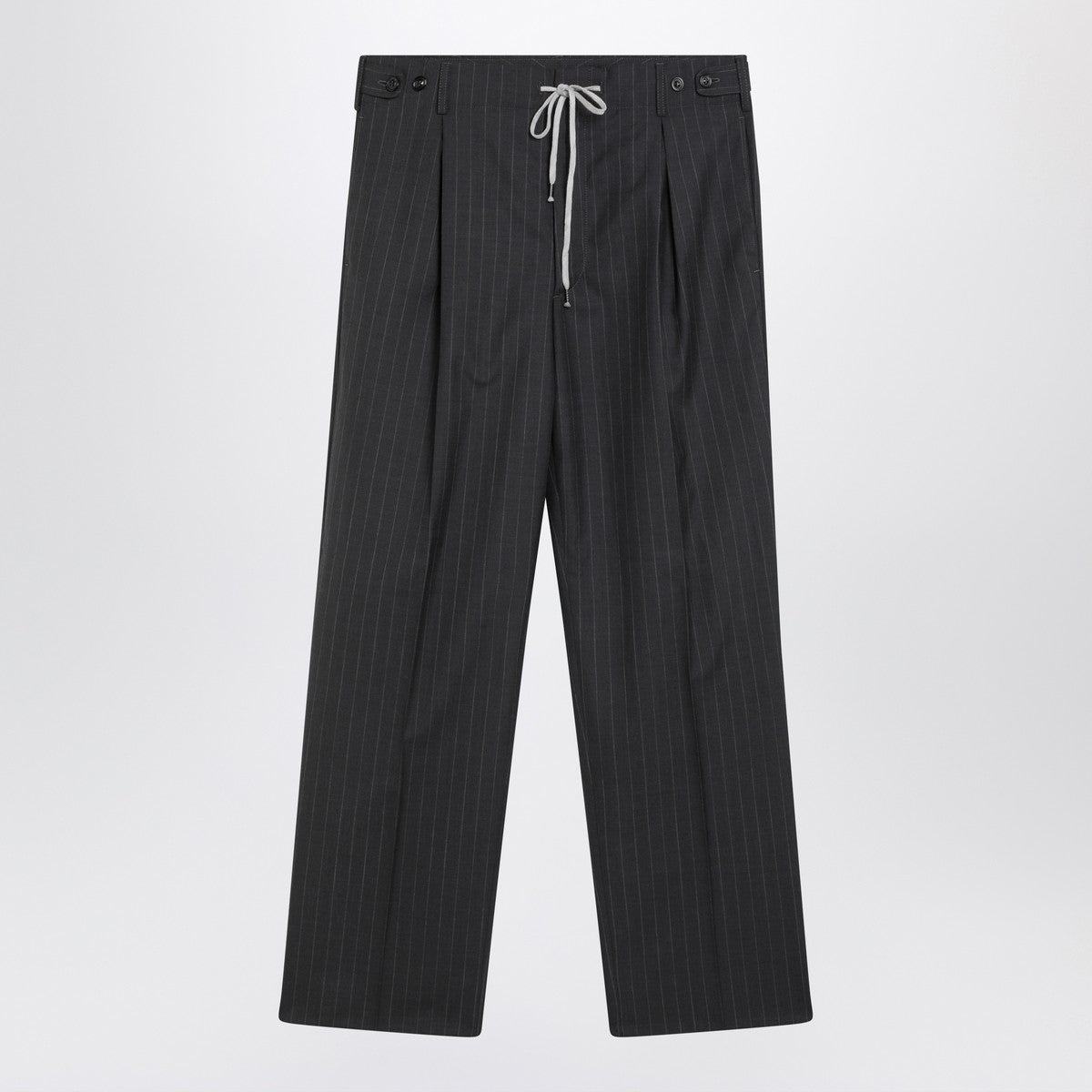 Maison Margiela Grey pinstripe wool trousers