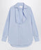 Maison Margiela Light blue blouse with folded collar