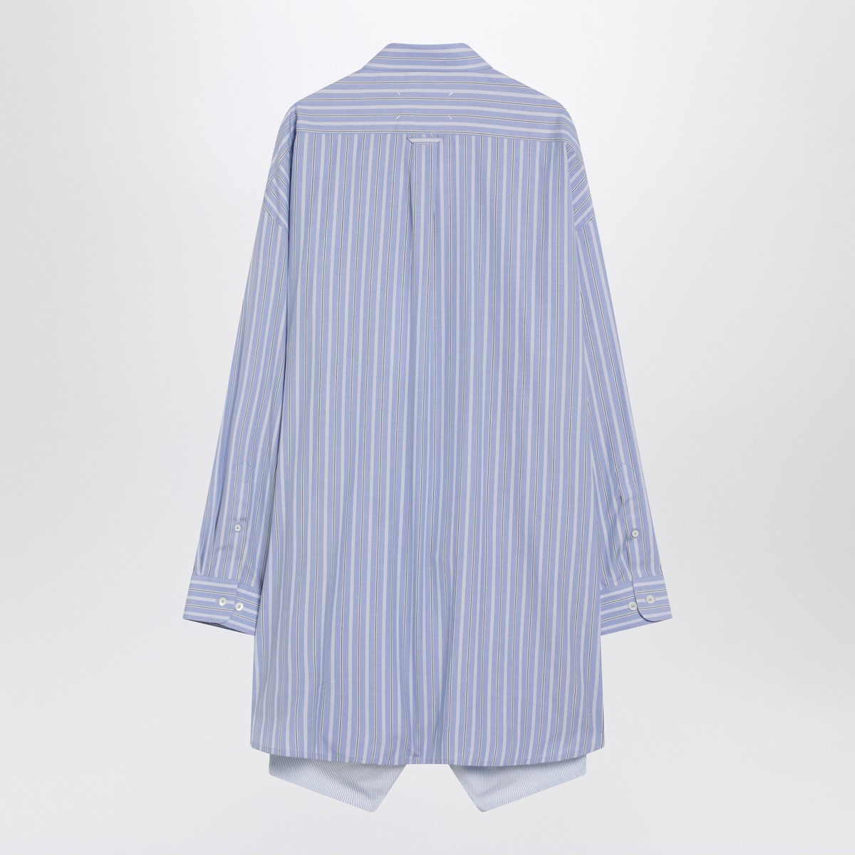 Maison Margiela Light blue striped shirtdress