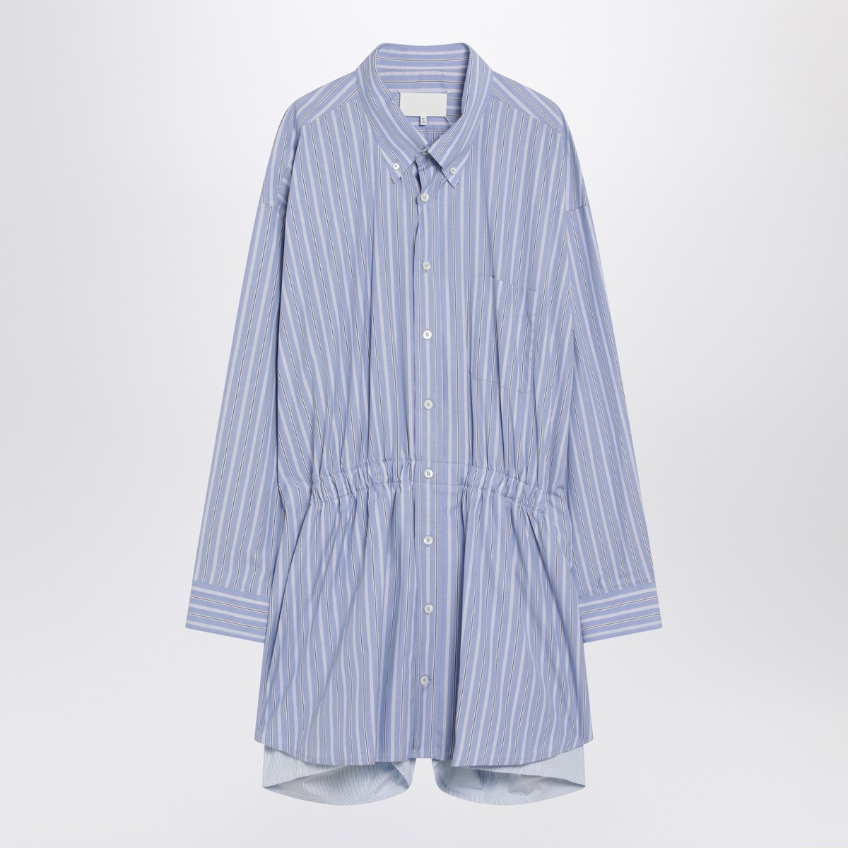 Maison Margiela Light blue striped shirtdress