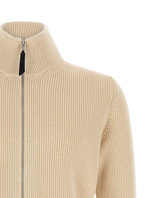 Maison Margiela Ribbed Knit Cardigan