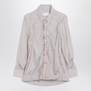 Maison Margiela Striped layered tulle shirt