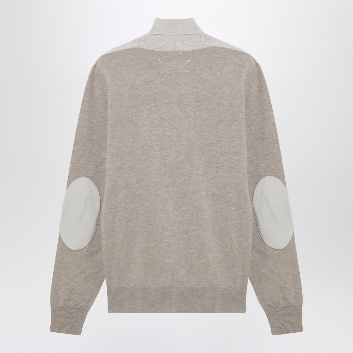 Maison Margiela Two-tone wool turtleneck sweater