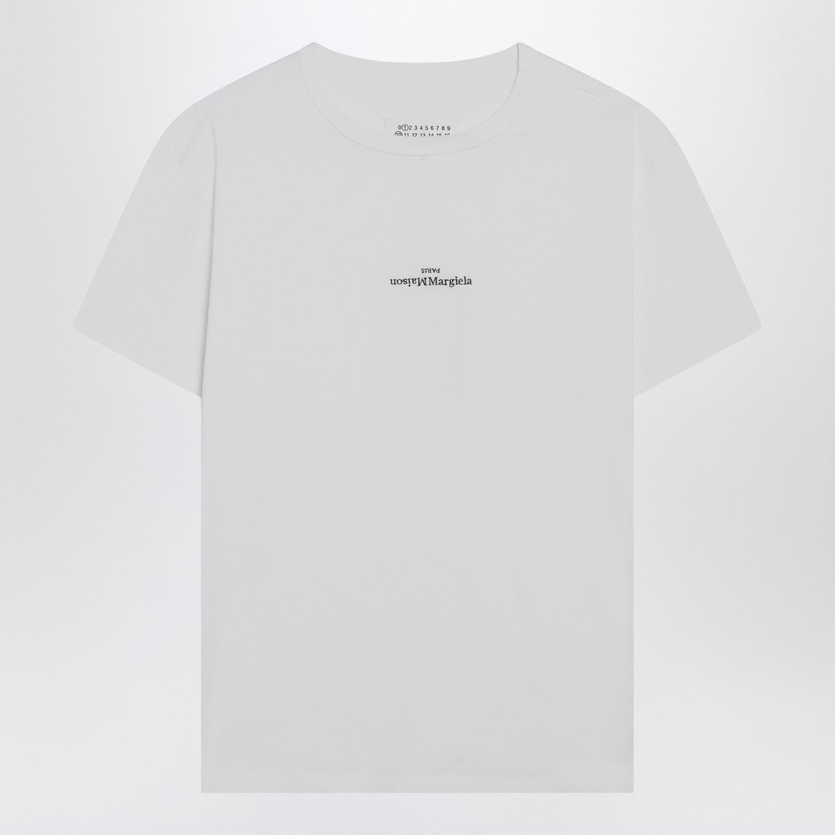 Maison Margiela White T-shirt with distorted logo
