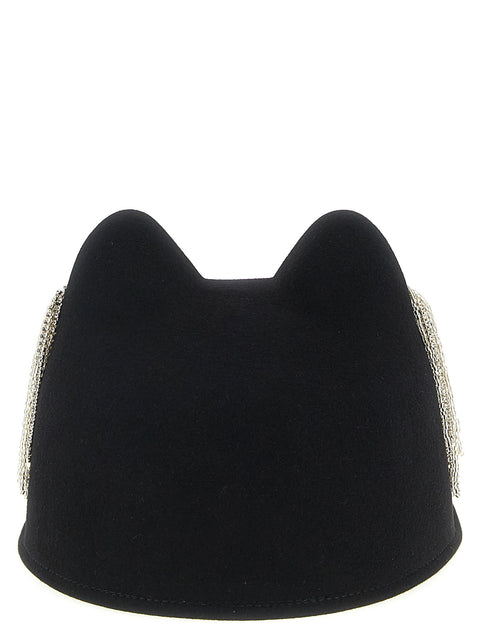 Maison Michel Jamie Hat With Crystals