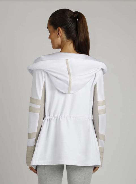 Maitri Sporty Cut Traveler Wrap Jacket - Gold Trims