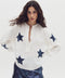 Make A Wish Linen Shirt - Off-White with Dark Blue