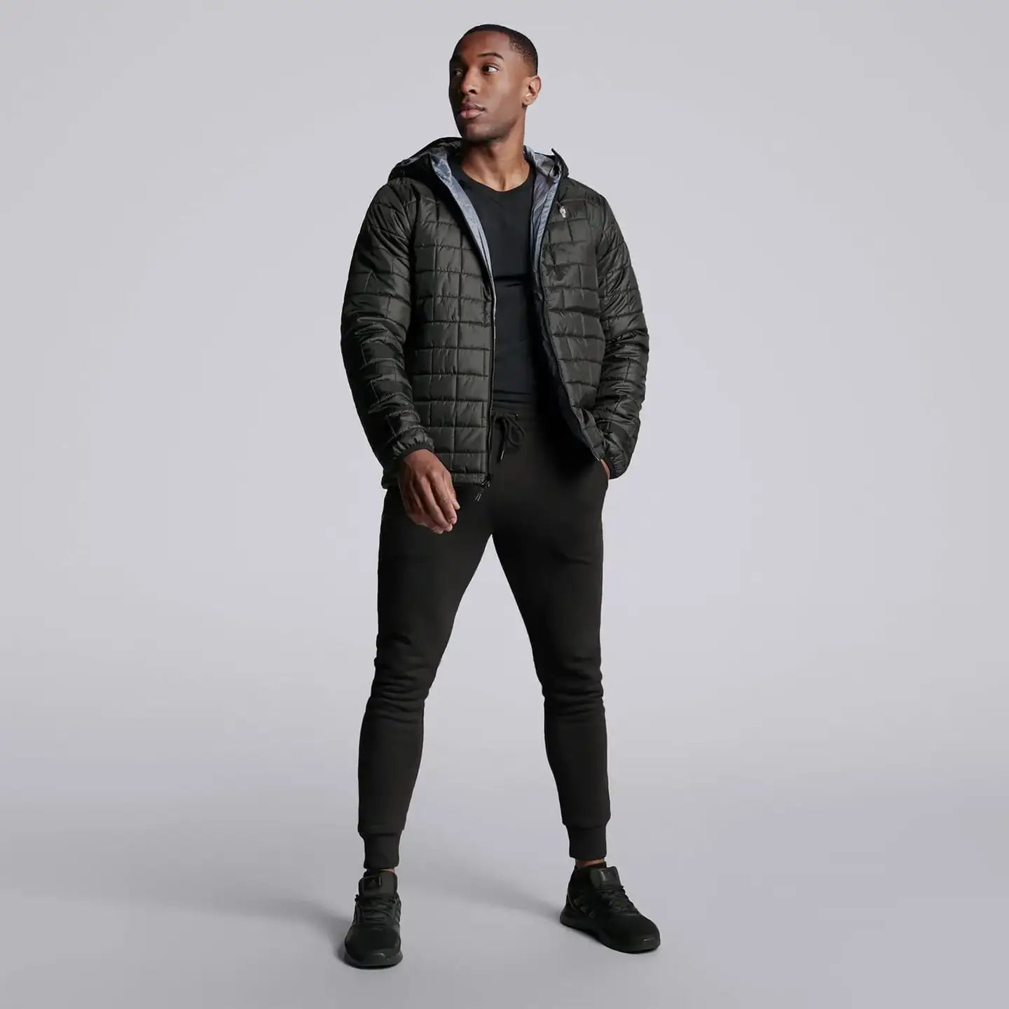 Male Highland Reversible Jacket - Black/Gunmetal