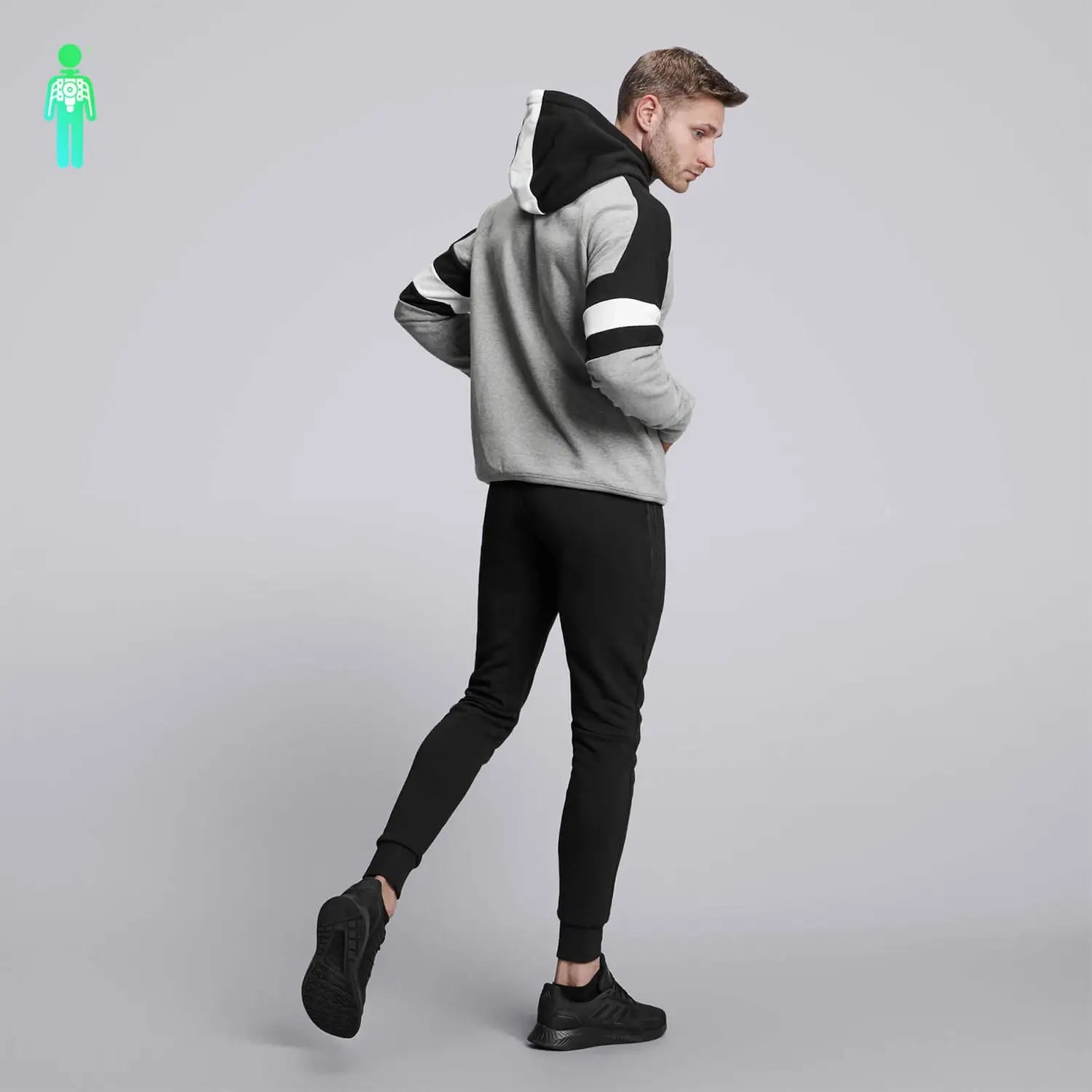 Male Velocity Hoodie - Grey