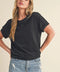 Mali Baby Tee Short Sleeve Top Black-TOP-AEMI + CO-S-Urbanheer