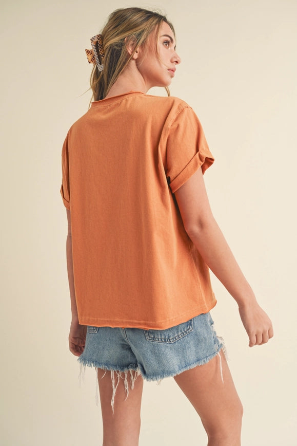 Mali Baby Tee Short Sleeve Top Golden-TOP-AEMI + CO-S-Urbanheer